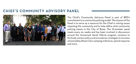 2018 A Report To Our Citizens - Boise Police Department
