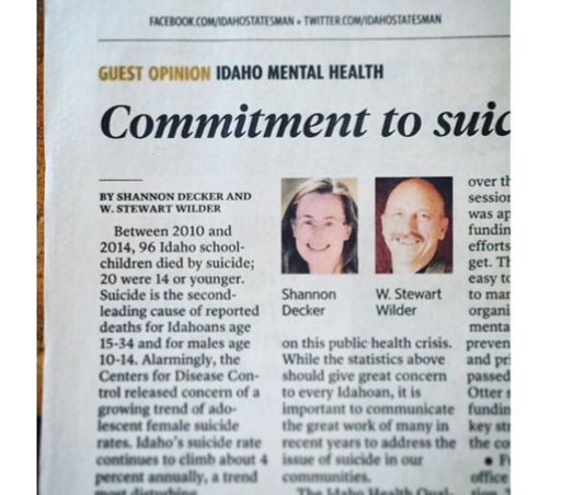 Idaho’s needed commitment to suicide prevention efforts