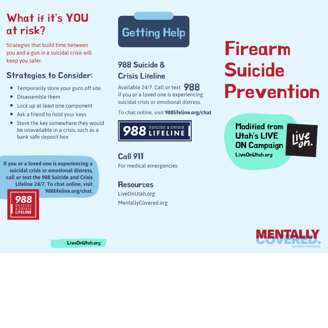Firearm Suicide Prevention (set of 25)