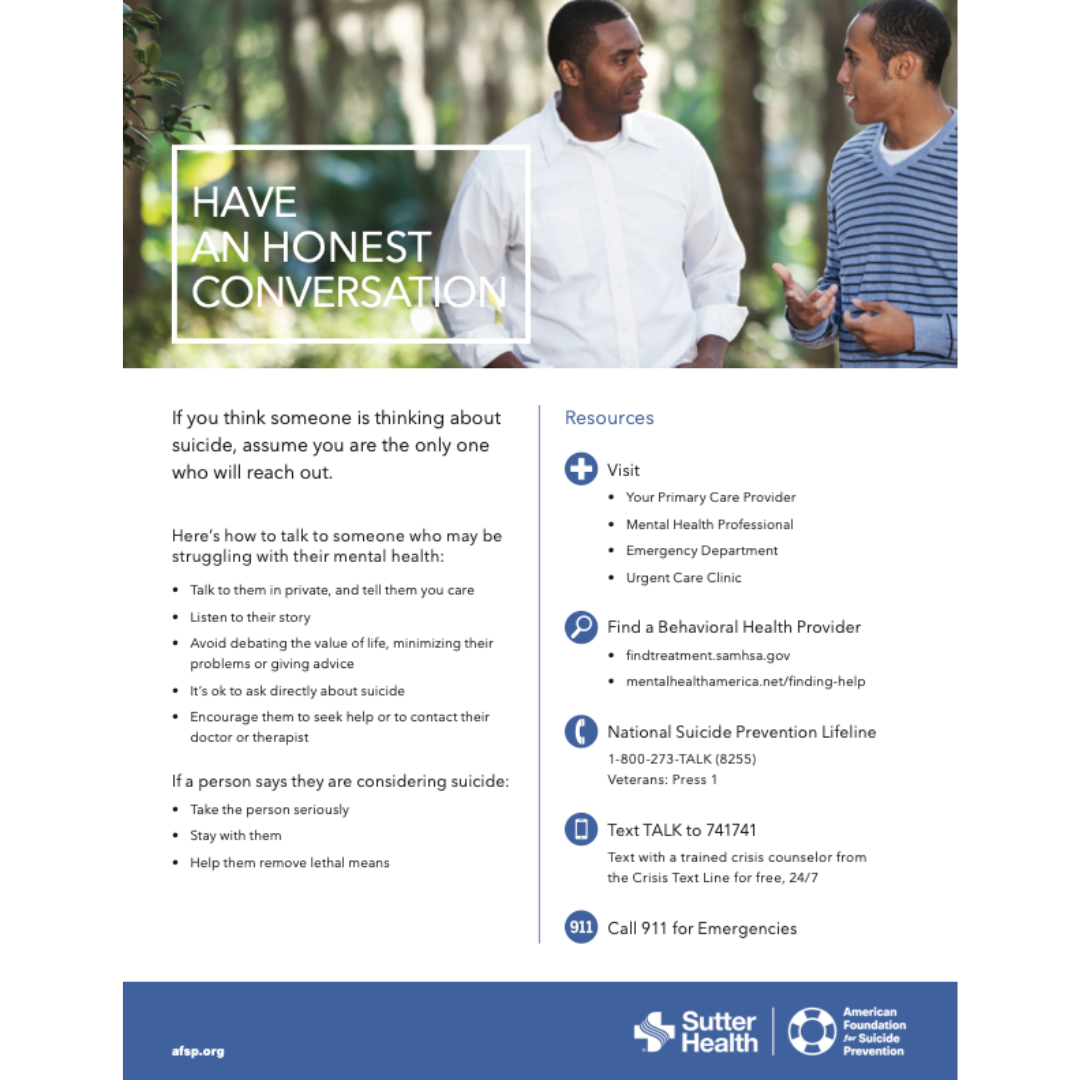 Have an Honest Conversation - AFSP