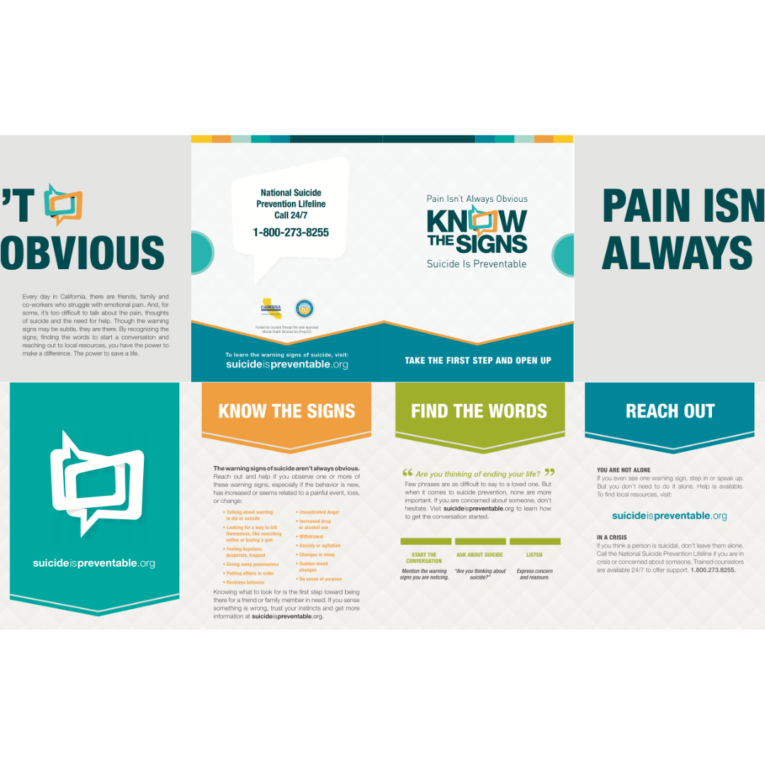 Know the Signs - Each Mind Matters Brochure