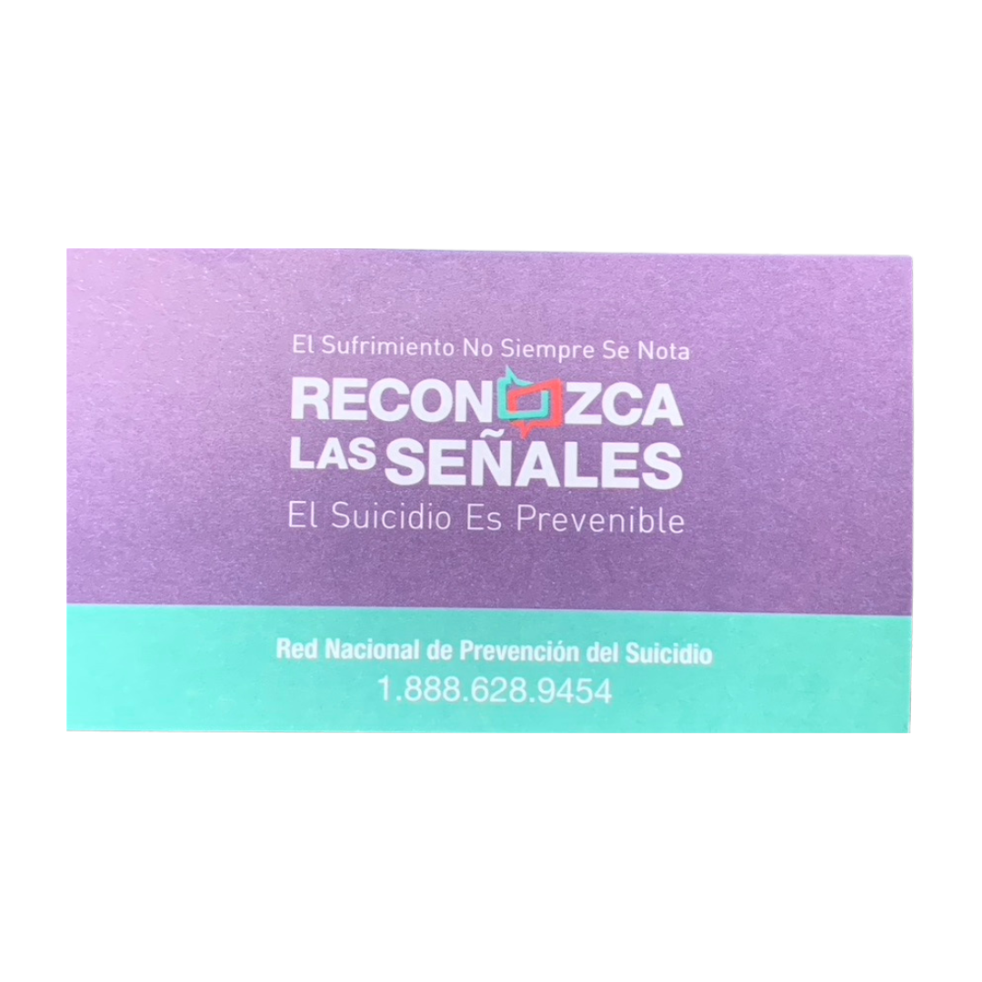 Know the Signs - Each Mind Matters Wallet Card