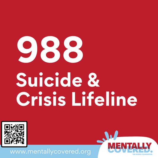 988 Suicide & Crisis Lifeline Card
