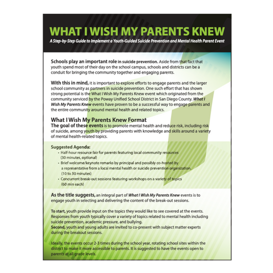 What I Wish My Parents Knew