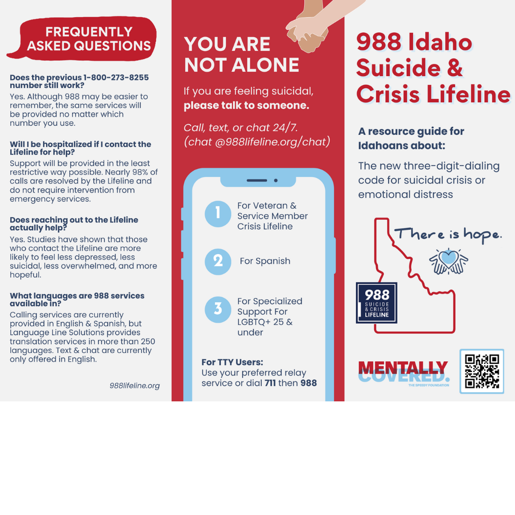 988 Idaho Suicide & Crisis Lifeline